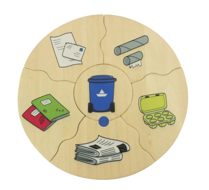 Puzzle in Schachtel - Mülltrennung, 5 Stk.
