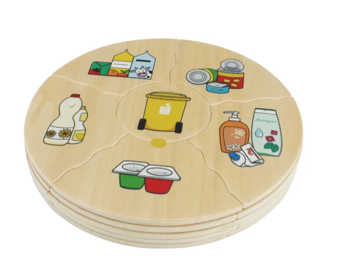 Puzzle in Schachtel - Mülltrennung, 5 Stk.
