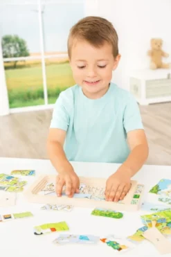 Puzzle in Schichten - Jahreszeiten