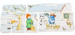 Puzzle in Schichten - Jahreszeiten