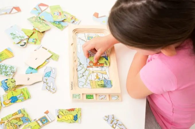 Puzzle in Schichten - Jahreszeiten