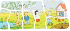 Puzzle in Schichten - Jahreszeiten