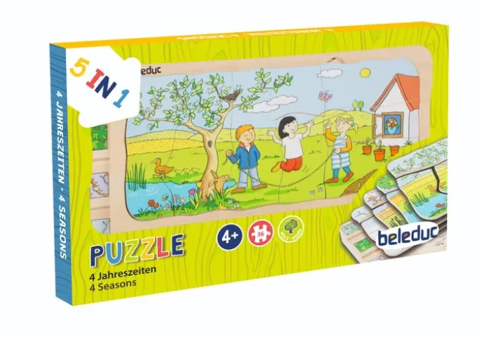 Puzzle in Schichten - Jahreszeiten