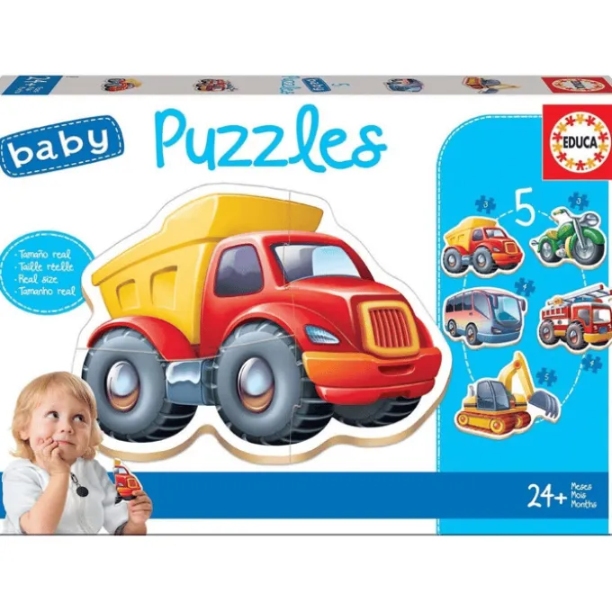 Puzzle mit Fahrzeugen - ab 2 Jahren