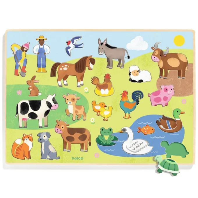 Puzzle mit 22 Teilen - Bauernhofleben
