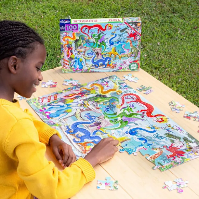 Puzzle mit 100 Teilen - Die Welt der Drachen