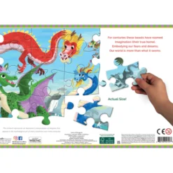 Puzzle mit 100 Teilen - Die Welt der Drachen