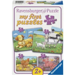 Puzzle mit 2–8 Teilen – Familien auf dem Bauernhof