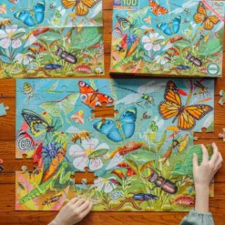 Puzzle mit 100 Teilen - Insekten