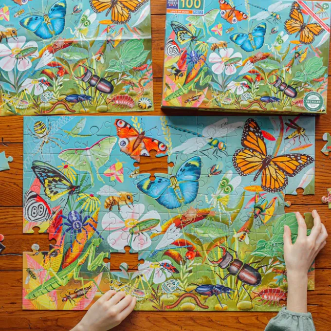 Puzzle mit 100 Teilen - Insekten