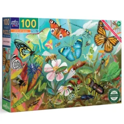 Puzzle mit 100 Teilen - Insekten