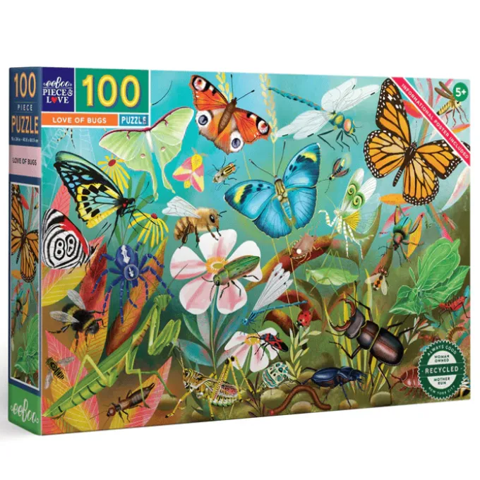 Puzzle mit 100 Teilen - Insekten