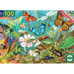 Puzzle mit 100 Teilen - Insekten