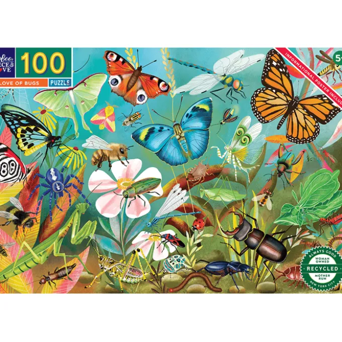 Puzzle mit 100 Teilen - Insekten