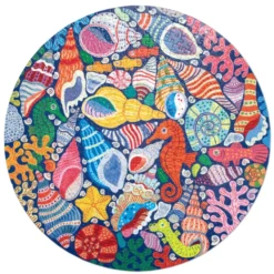 Puzzle mit 500 Teilen - Seepferdchen und Korallen