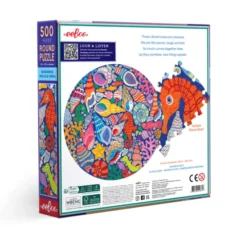 Puzzle mit 500 Teilen - Seepferdchen und Korallen