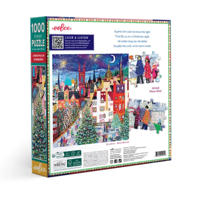 Puzzle mit 1.000 Teilen - Weihnachten in Edinburgh