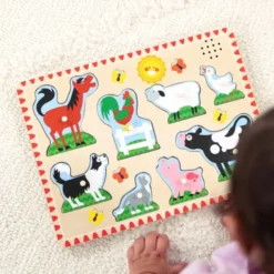 Puzzle mit Ton - Bauernhoftiere
