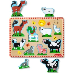 Puzzle mit Ton - Bauernhoftiere