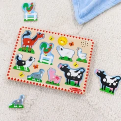 Puzzle mit Ton - Bauernhoftiere