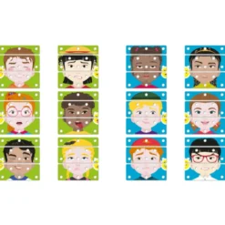 Puzzle-Spiel - Gesichtsausdrücke