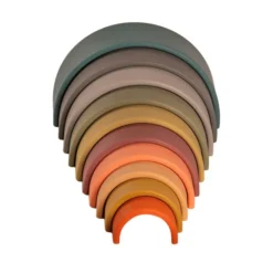 Regenbogen aus Silikon - Natur, 10 Teile