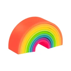 Regenbogen aus Silikon - Neon, 10 Teile