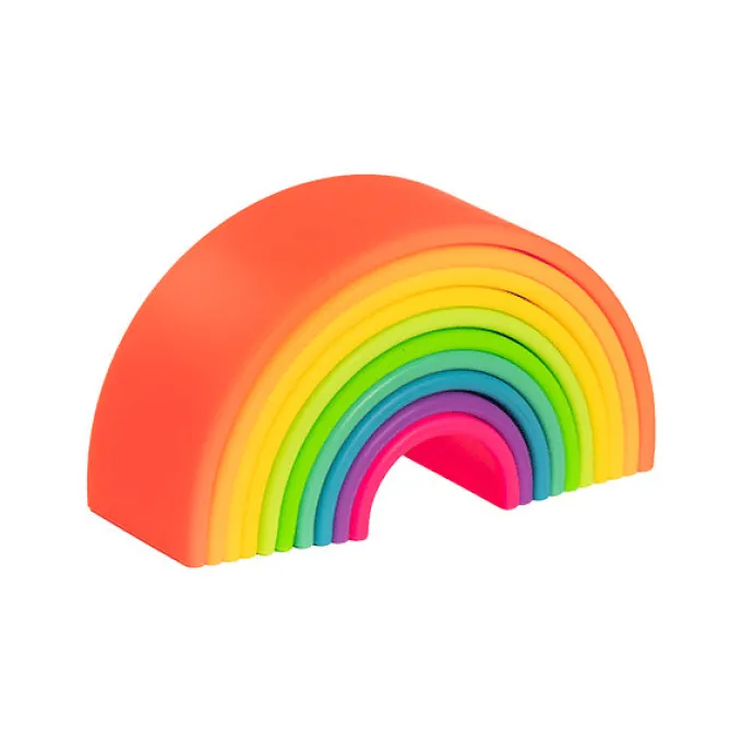 Regenbogen aus Silikon - Neon, 10 Teile