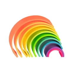 Regenbogen aus Silikon - Neon, 10 Teile
