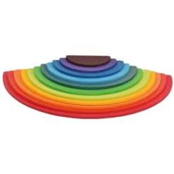 Regenbogen Halbkreise aus Holz 11tlg.