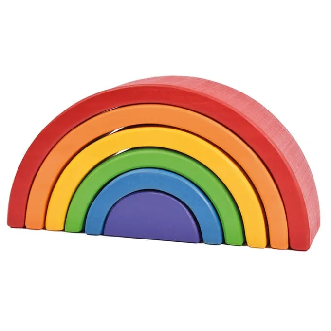 Regenbogen Tunnel aus Holz, 6tlg.