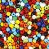 Rocaille Stickperlen Grundfarben - Ø 4 mm, 1000 g