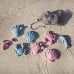 Sandformen aus Silikon - nordische Farben, 4 Stk.