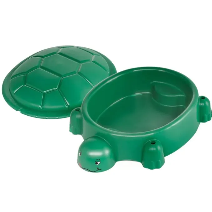 Sandkasten aus Plastik - Schildkröte mit Deckel