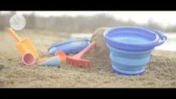 Sandspiel - Eimerset mit 7 Teilen - Rot