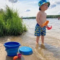 Sandspielzeug - Eimerset mit 7 Teilen - blau