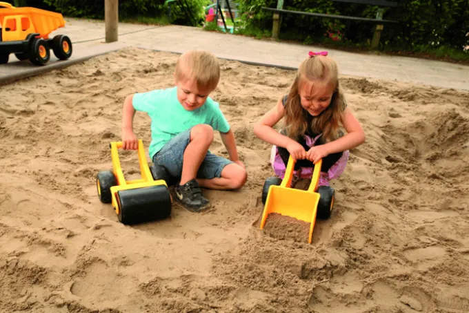 Sandspielzeug - Sandbagger mit Rädern