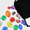 Schatzkiste mit bunten Juwelen