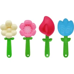Schaufelset Blumen, 4 Stk.