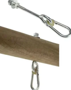 Schaukel Zubehör - Bolzen mit Karabiner, 14 cm