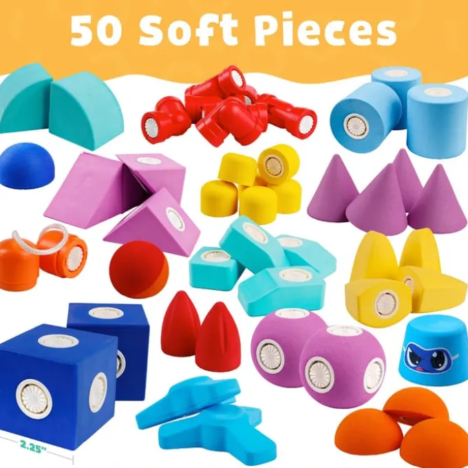 Schaumstoffmagnete – Bauset, 50 Stk.