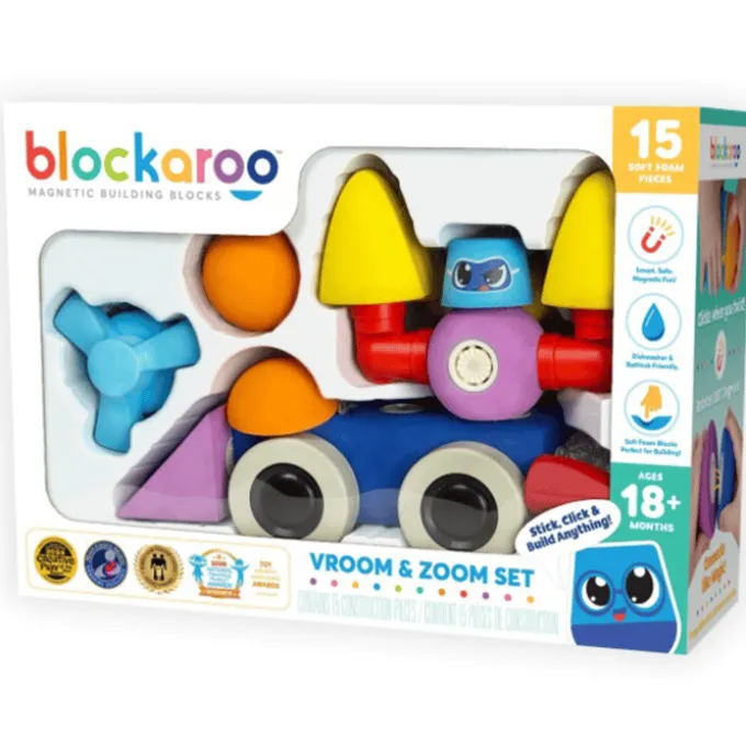 Schaumstoffmagnete – Vroom & Zoom, 15 Stk.