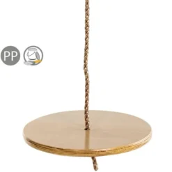 Scheibenschaukel aus Holz - 30 cm