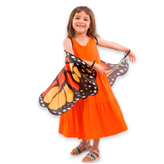 Schmetterlingsflügel, orange (3-8 Jahre)