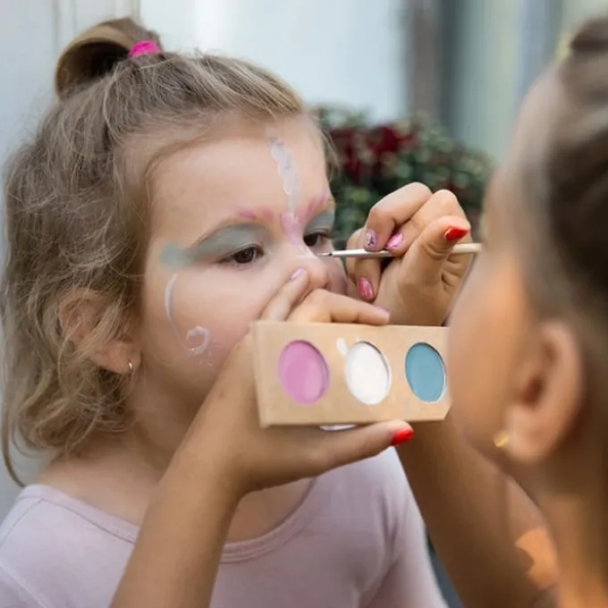 Schminkpalette 3 Farben, Prinzessin & Einhorn