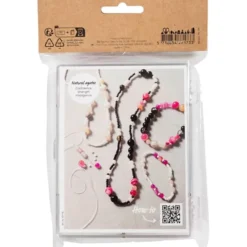 Schmuck Bastelset - Achatperlen, pink & co.