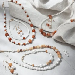 Schmuck Bastelset - Kristalle, Brauntöne