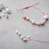 Schmuckset – Halskette & Armband, Natur-Achat