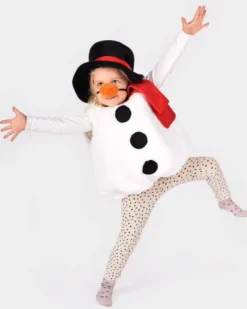 Schneemann - Kostüm, Gr. 2-4 Jahre