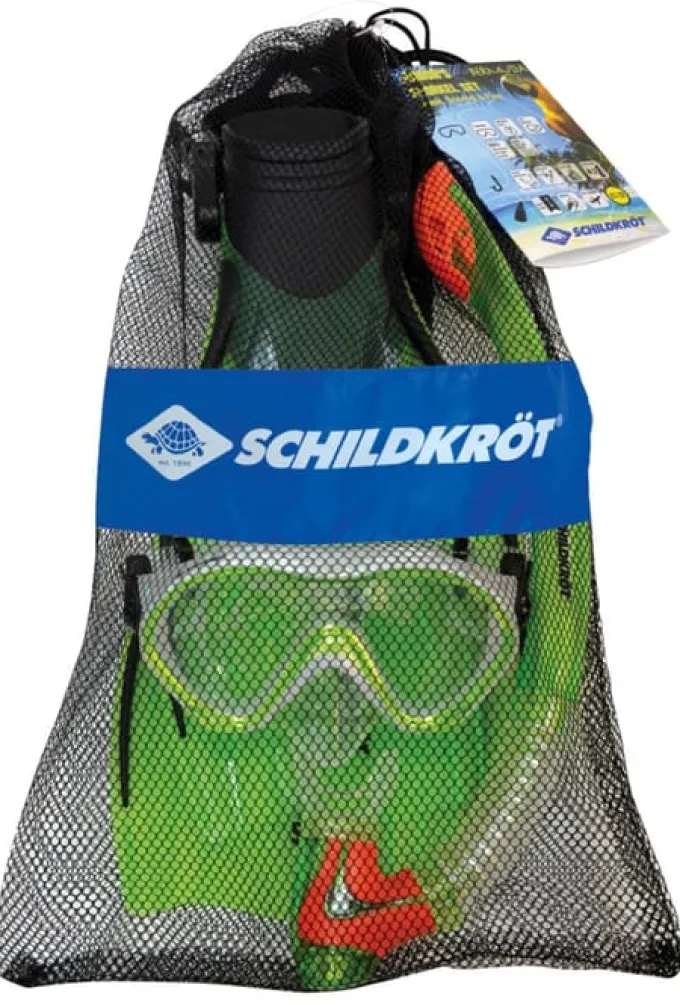 Schnorchelset - Flossen und Taucherbrille 4-12 J.